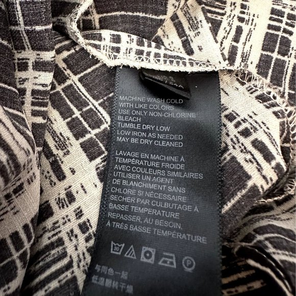 Urban Outfitters Black and White Plaid Midi Dress - Picture 13 of 13